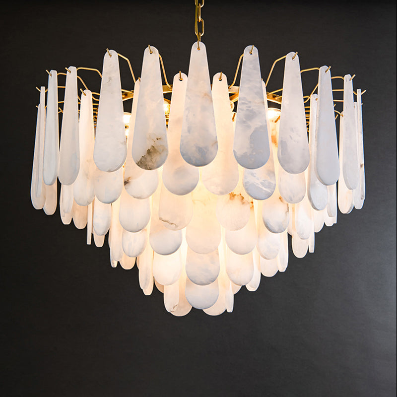 Anthet Spanish Alabaster Luxury Lamp Fixtures, Elegant Chandeliers