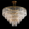 Radok 5 Tier Crystal Round Chandelier 60" for Living Room