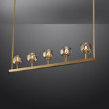 BOULA  DE Crystal Ball Linear Chandelier 48"