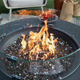 Elementi Plus - Nimes Round Concrete Fire Pit Table - OFG414DG