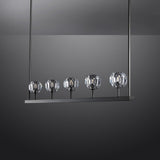 BOULA  DE Crystal Ball Linear Chandelier 48"