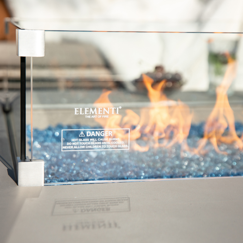 Elementi Plus - Lucerne Square Concrete Fire Pit Table - OFG419LG