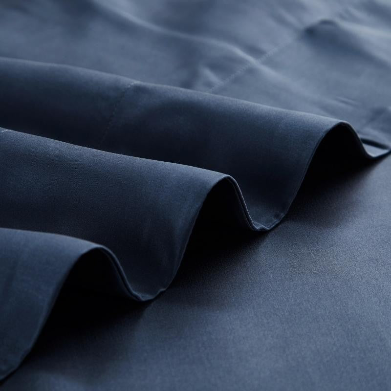 Eloise Navy Blue Luxury Pure Mulberry Silk Bedding Set