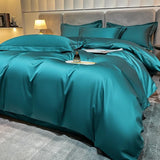 Neo Green Silky Cotton Duvet Cover Set