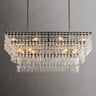 Radok 3 Tier Crystal Rectangular Chandelier 60"