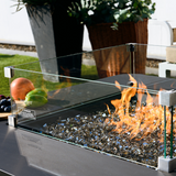 Elementi Plus - Bergamo Square Concrete Fire Pit Table - OFG419DG