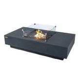 Elementi Plus - Cannes Rectangular Concrete Fire Pit Table - OFG416DG