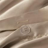 Eloise Leather Beige Luxury Pure Mulberry Silk Bedding Set