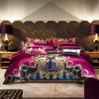 Tiara Tassel Embroidered Jacquard Satin Duvet Cover Set Duvet Cover Set - Point Design Queen | 4 Pieces pointdsgn.com