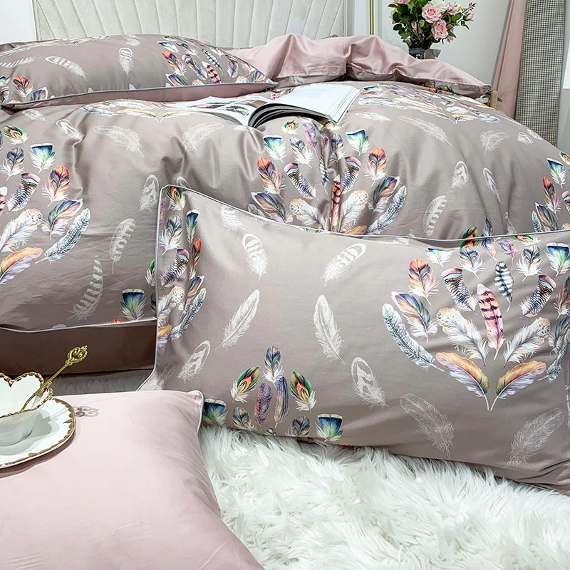 Amelia Leaf Floral Egyptian Cotton Duvet Cover Set