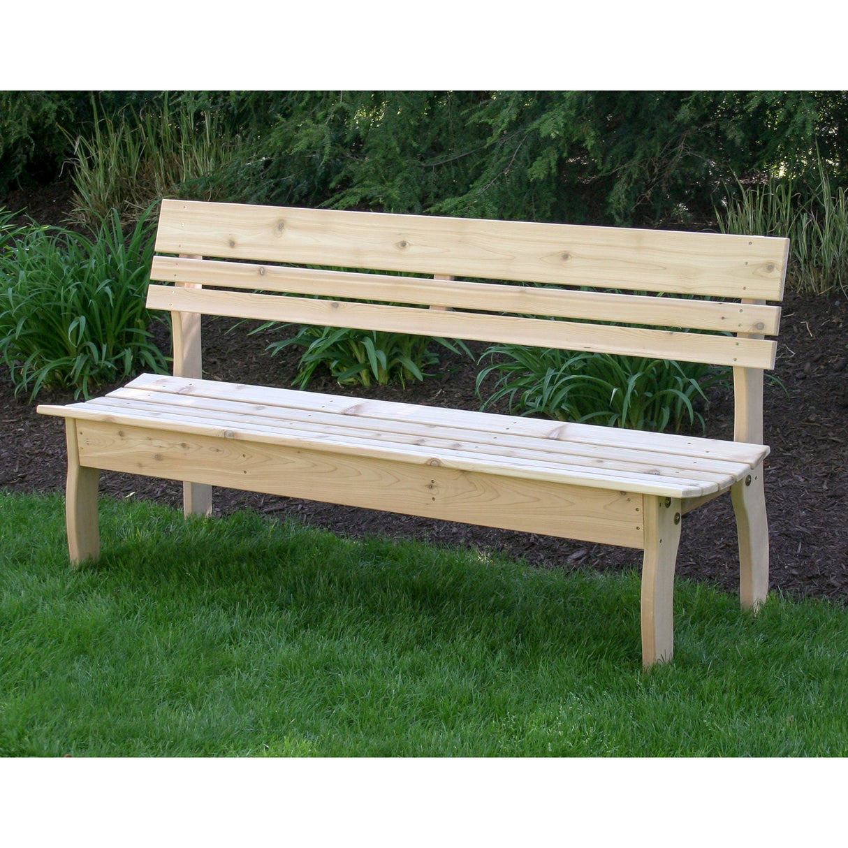 Creekvine Designs Red Cedar Chickadee Backed Bench