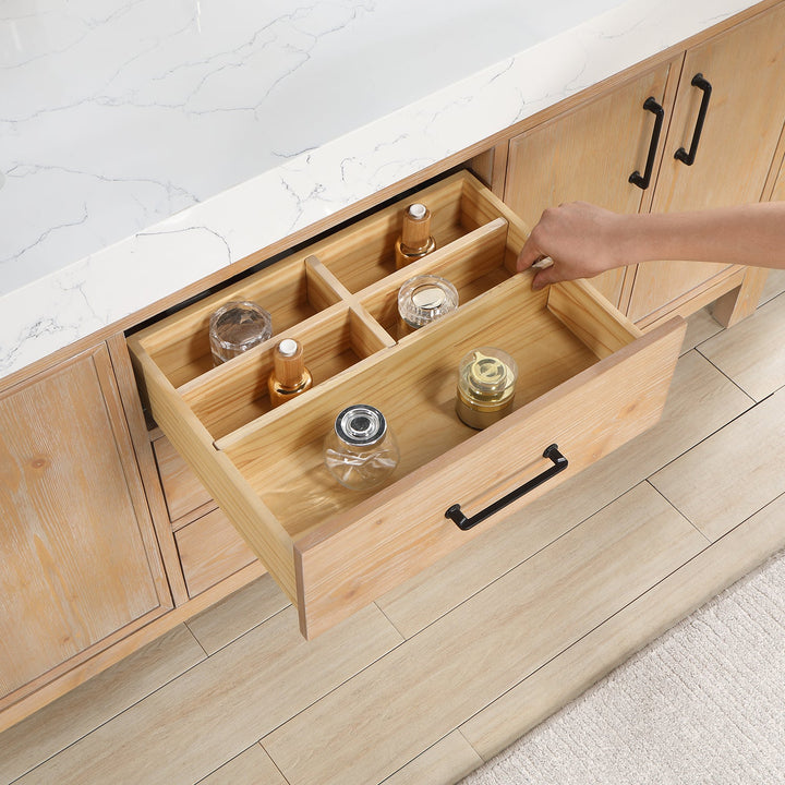 Soft-Closing Drawers and Cabinets for Ample Toiletry Storage