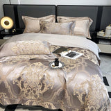 Serenity Cotton Satin Jacquard Duvet Cover Set