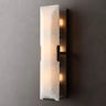 Meto Translucent Modern Calcite Linear Wall Sconce