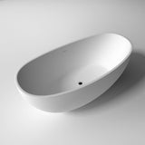 Legion White Solid Surface Soaking Tub WJ8643 - Sea & Stone Bath