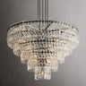 Radok 5 Tier Crystal Round Chandelier 60" for Living Room