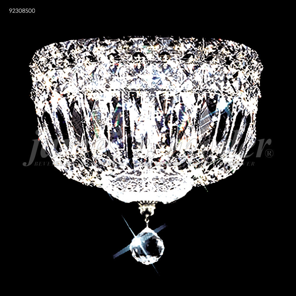 James R Moder Prestige 8 inch All Crystal Flush Mount