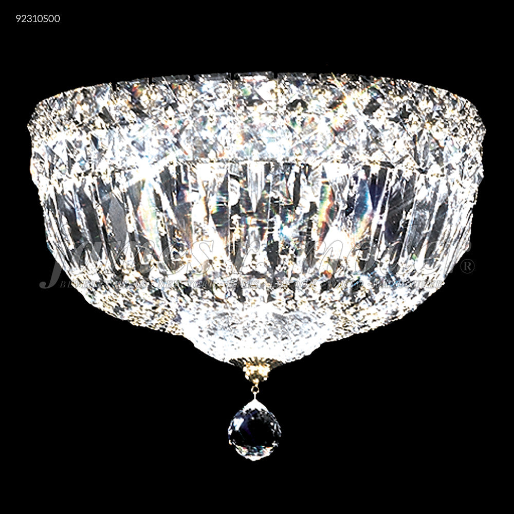 James R Moder Prestige 10 inch All Crystal Flush Mount