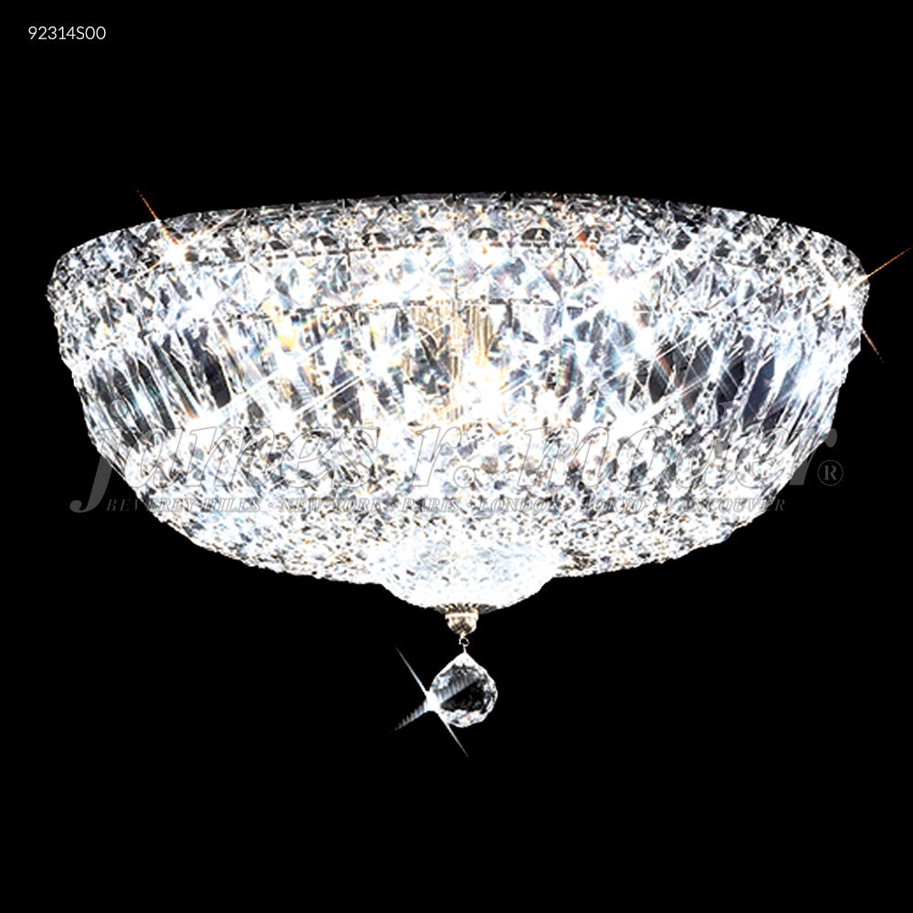 James R Moder Prestige 14 inch All Crystal Flush Mount