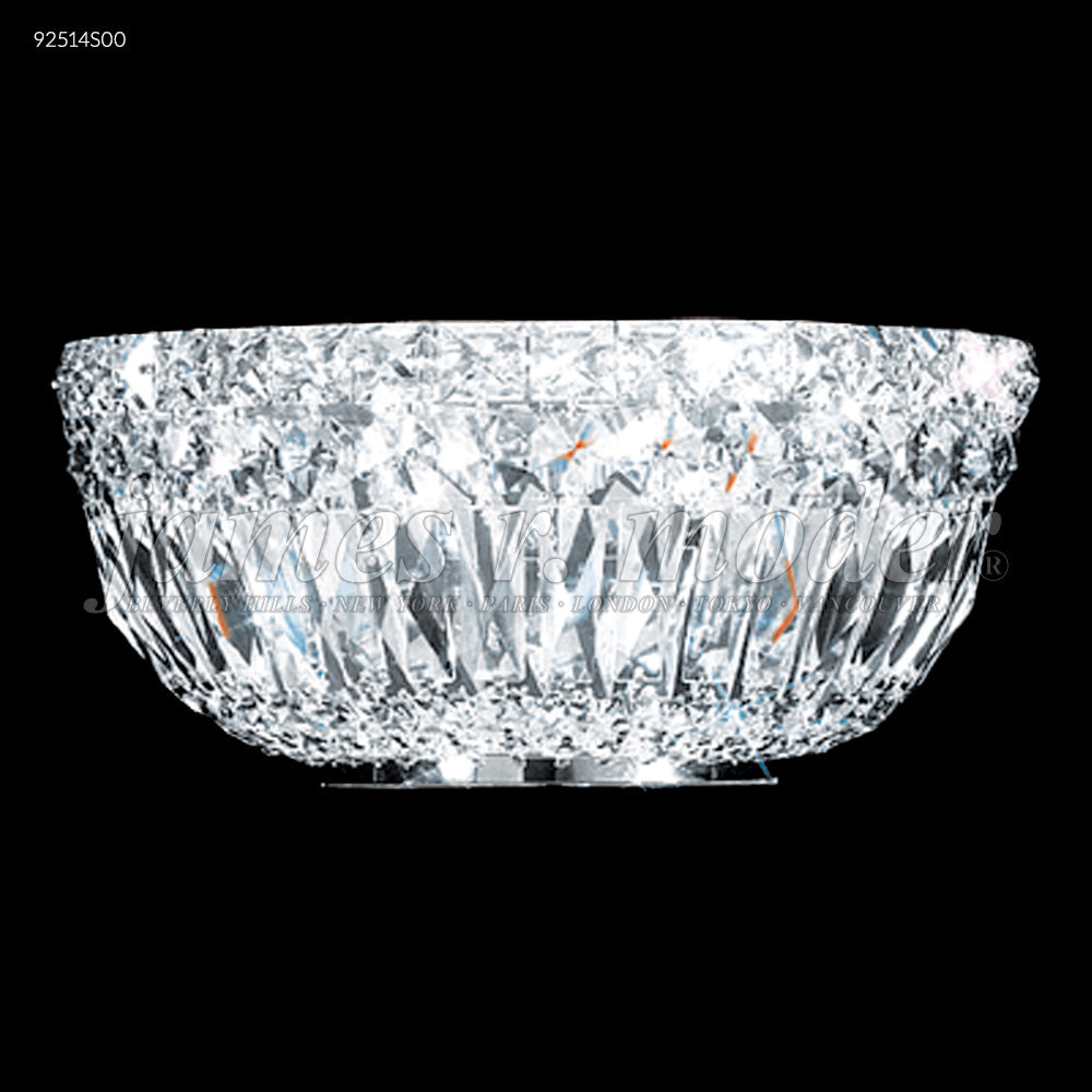 James R Moder Prestige All Crystal Half Wall Sconce