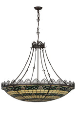 Meyda 43"W Shell and Ribbon Inverted Pendant