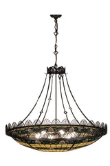 Meyda 43"W Shell and Ribbon Inverted Pendant