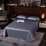 Lakibia Steel Grey Silky Soft Egyptian Cotton Bedding Set