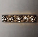 Florit Modern Crystal Ball Glass Grand Linear Wall Sconce