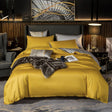 Shemir Gold Silver Reversible Egyptian Cotton Duvet Cover Set Duvet Cover Set - Venetto Design Twin / Flat Sheet Venettodesign.com