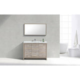 KubeBath Dolce Modern Single Bathroom Vanity with White Quartz Counter-Top