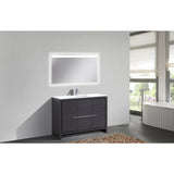 KubeBath Dolce Modern Single Bathroom Vanity with White Quartz Counter-Top