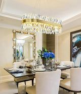 Arsenit Oval Crystal Chandelier