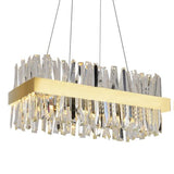 Arsenit Rectangular Crystal Chandelier