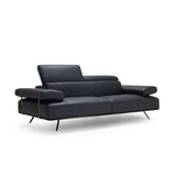 Bellini Modern Living Sofa Leather inAnthercite DANDY 05 Adrian S ANT