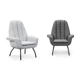 Bellini Modern Living Alberto Accent Chair Dark Grey Alberto DGY