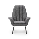 Bellini Modern Living Alberto Accent Chair Dark Grey Alberto DGY