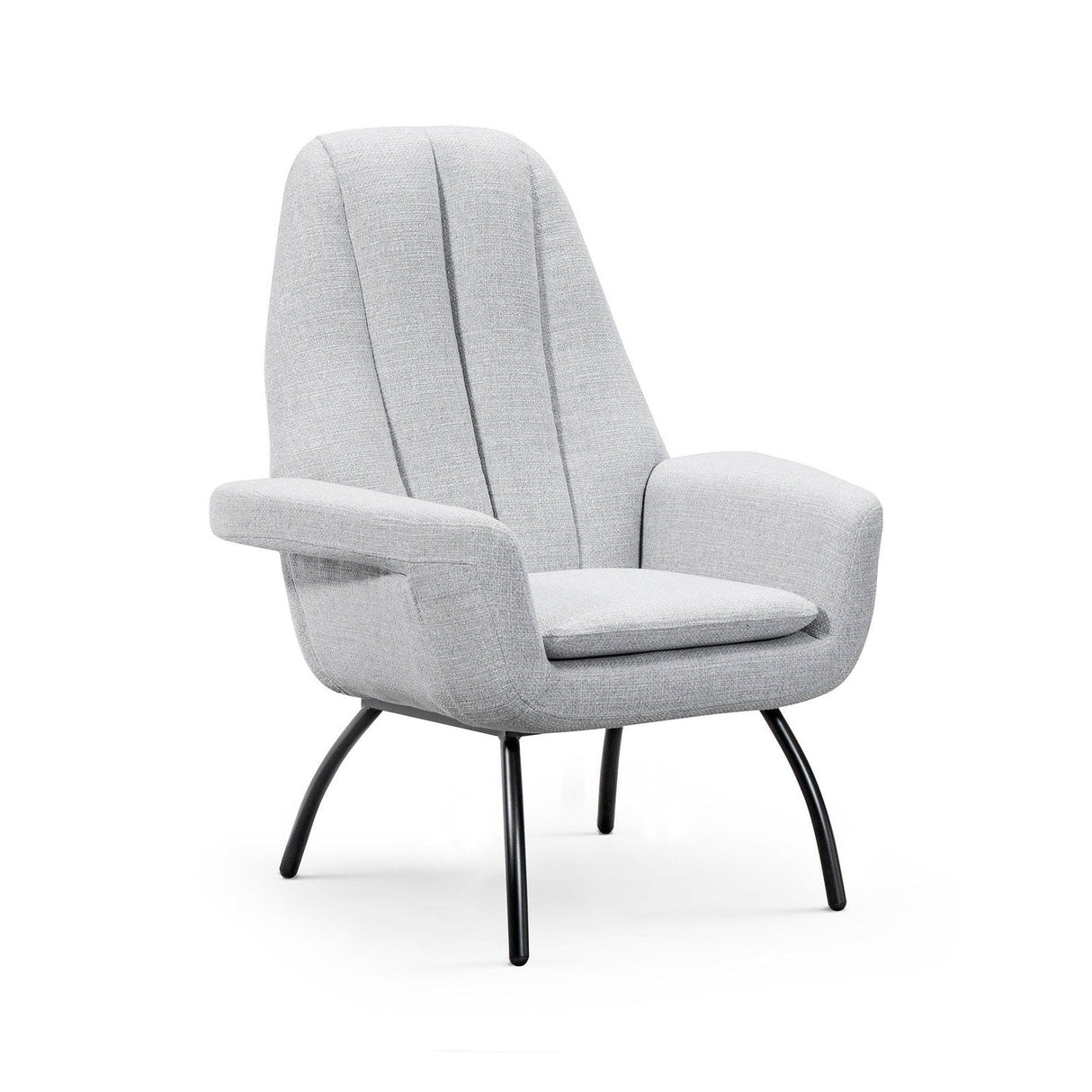 Bellini Modern Living Alberto Accent Chair Light Grey Alberto LGY