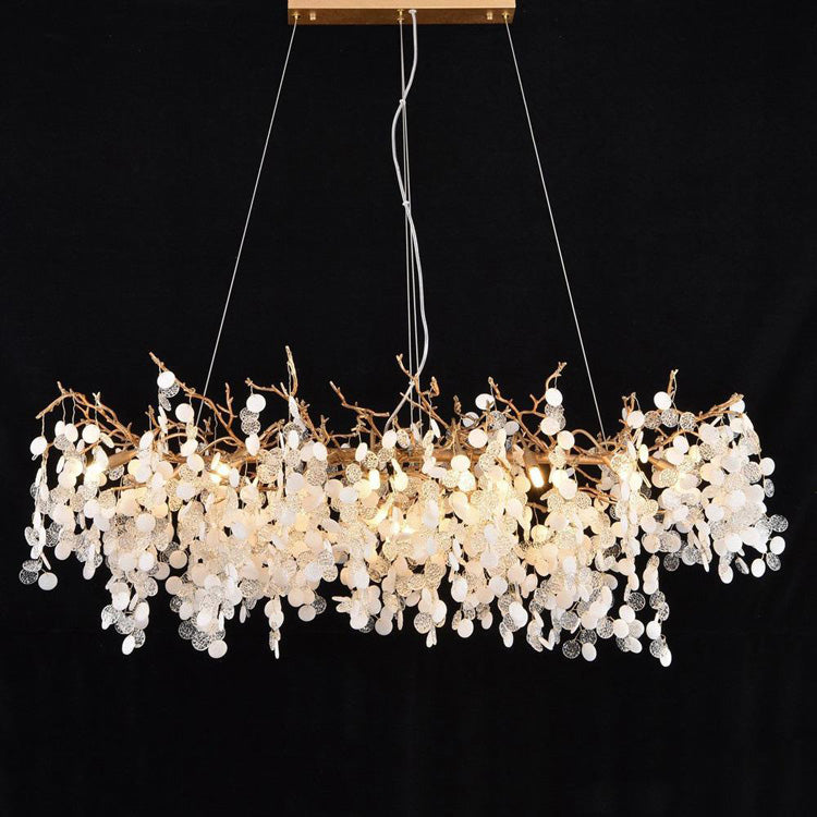 Zosit American Creative Brass Branch Chandelier, Modern Ceiling Lighting Chandelier for Living Room