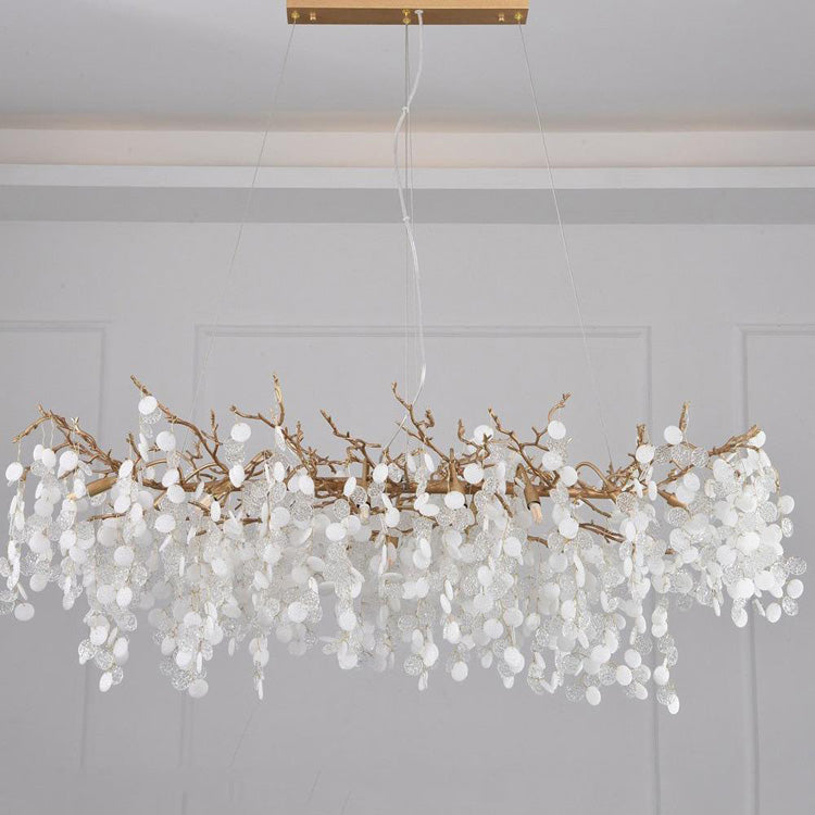 Zosit American Creative Brass Branch Chandelier, Modern Ceiling Lighting Chandelier for Living Room