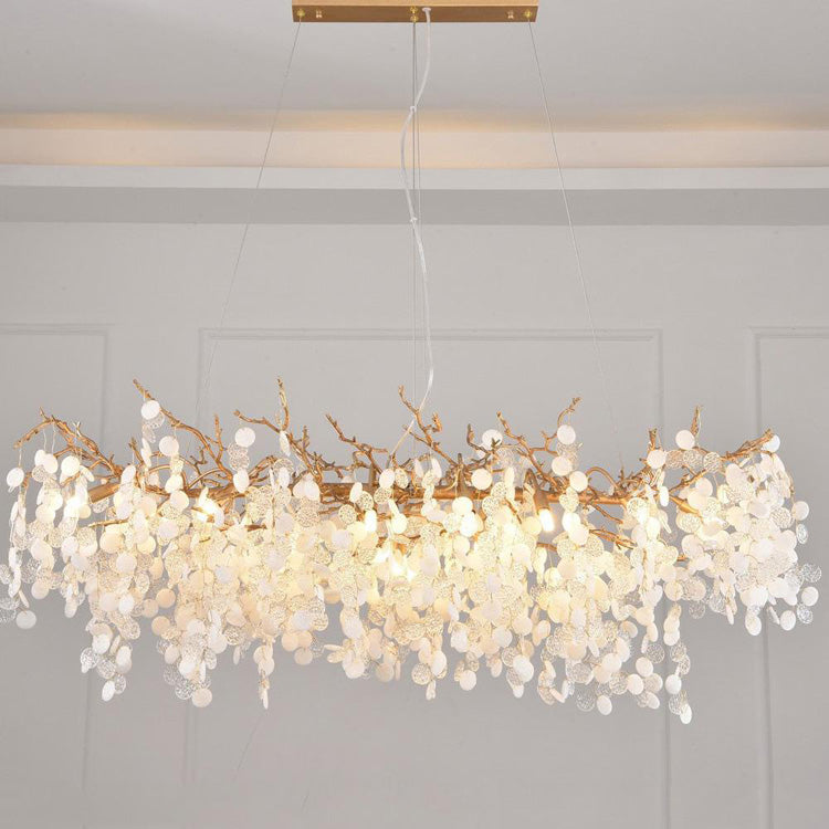 Zosit American Creative Brass Branch Chandelier, Modern Ceiling Lighting Chandelier for Living Room