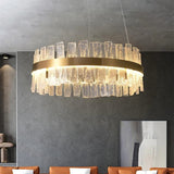 Sylvio Round Crystal Chandelier, Modern Living Room Chandelier