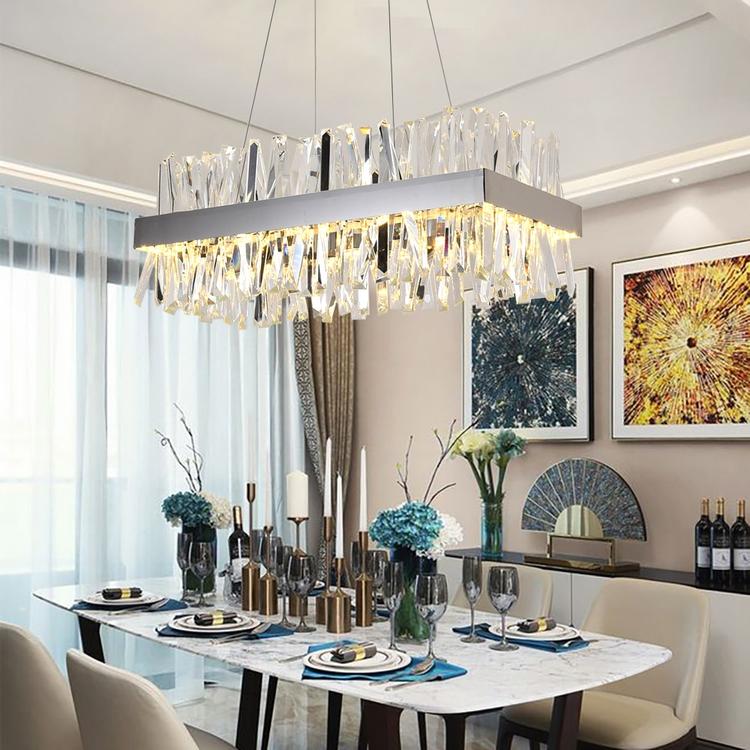 Arsenit Rectangular Crystal Chandelier