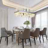 Arsenit Rectangular Crystal Chandelier