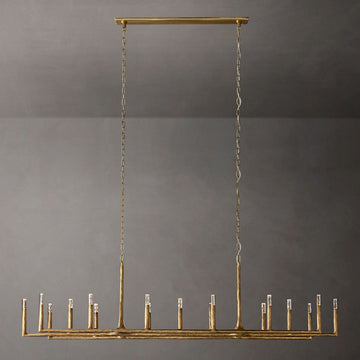 THADDEUK Forged Linear Chandelier 96"