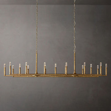 THADDEUK Forged Linear Chandelier 96"