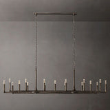 THADDEUK Forged Linear Chandelier 96"