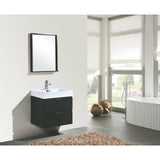 KubeBath Bliss Single Wall Mount Modern Bathroom Vanity