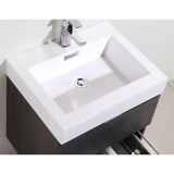 KubeBath Bliss Single Wall Mount Modern Bathroom Vanity