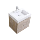 KubeBath Bliss Single Wall Mount Modern Bathroom Vanity - Sea & Stone Bath