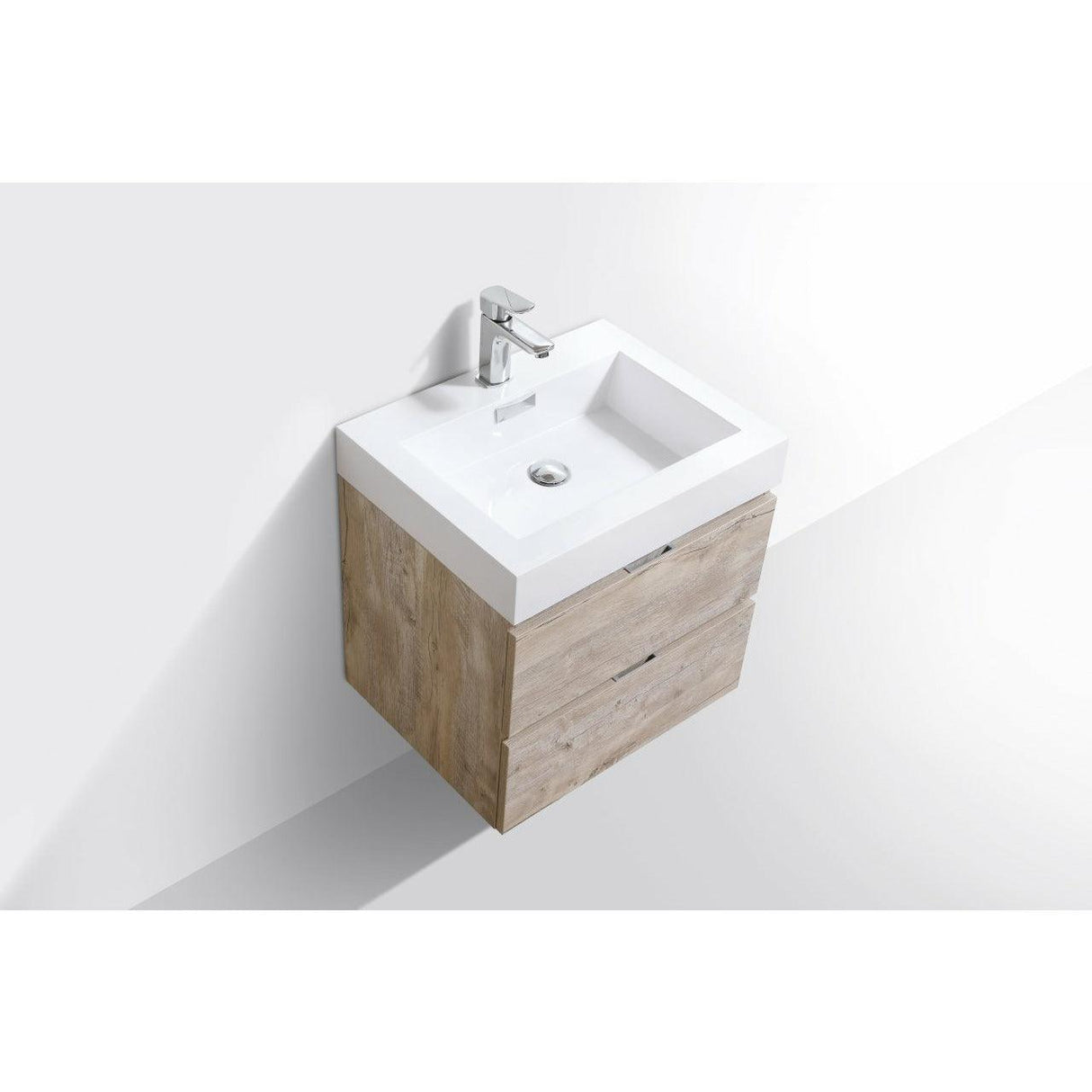 KubeBath Bliss Single Wall Mount Modern Bathroom Vanity